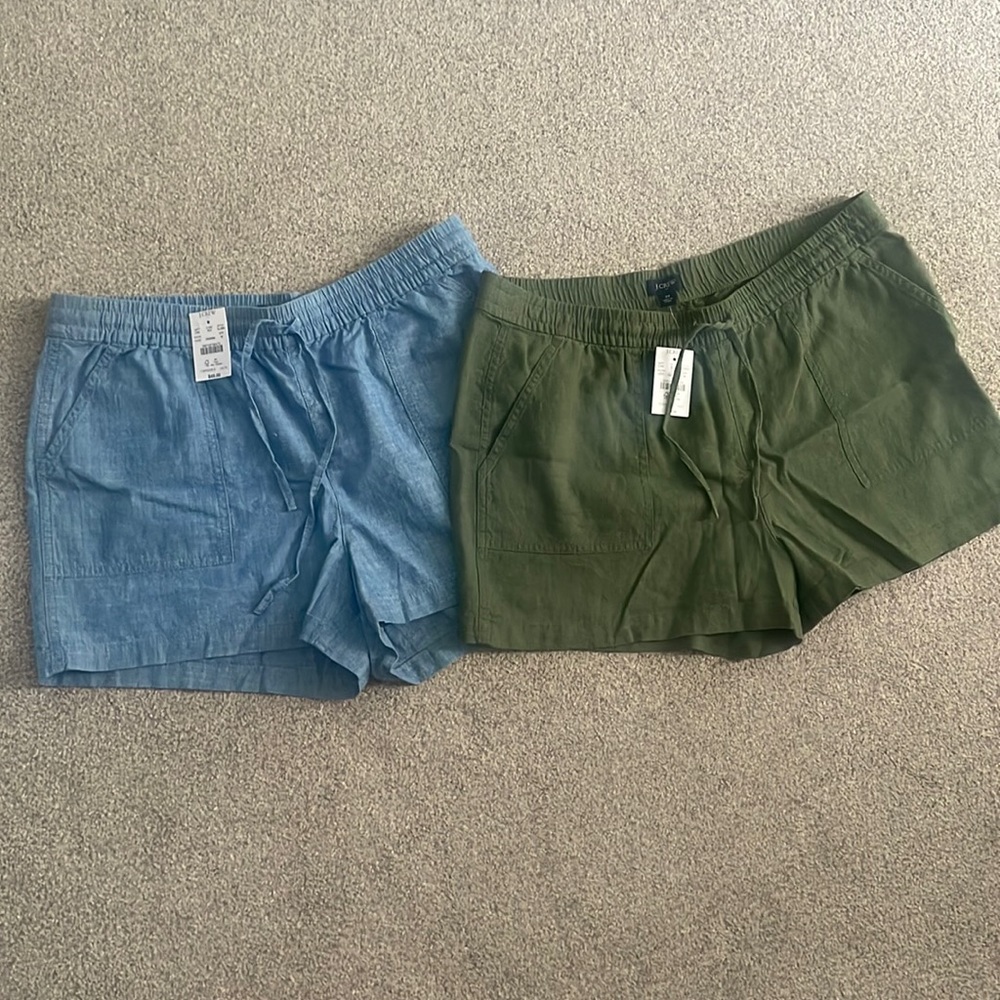 NWT J. Crew Linen Shorts